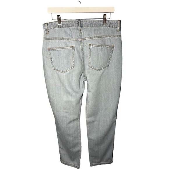 Daisy Street Straight High Rise Womens Light Wash Blue Denim Jeans Size XL - Picture 3 of 7